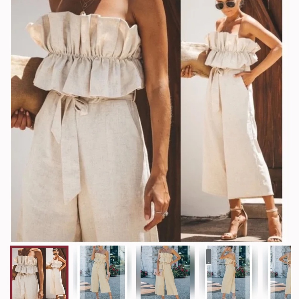 Aura Linen Romper